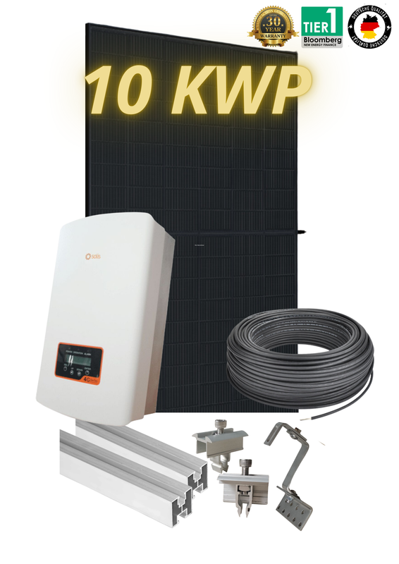 10 kWp PV-Anlage mit Montagematerial