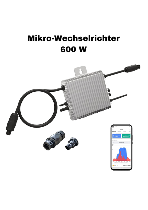 Mikro-Wechselrichter 600 W | Deye | Balkonkraftwerk