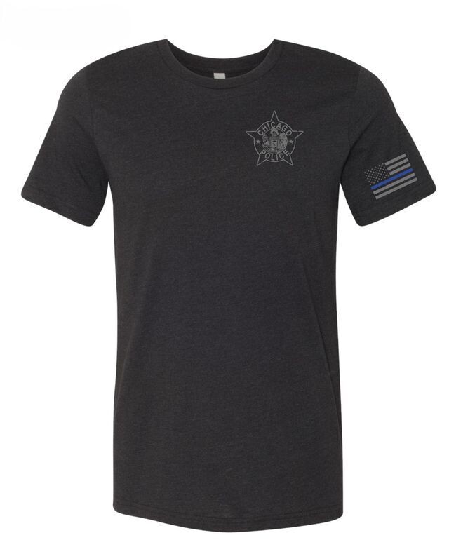 CPD Star And Blue Line Flag On Sleeve