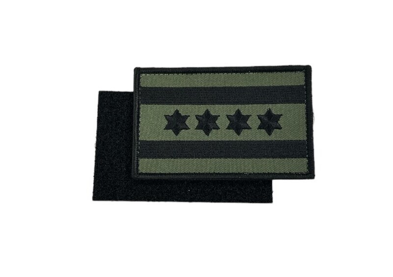 Velcro Black &amp; Green City Flag Patch