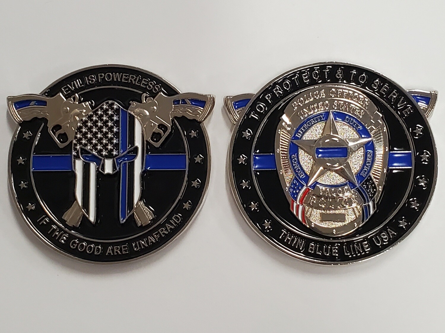 Evil is Powerless Challenge Coin