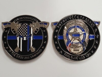 Evil is Powerless Challenge Coin