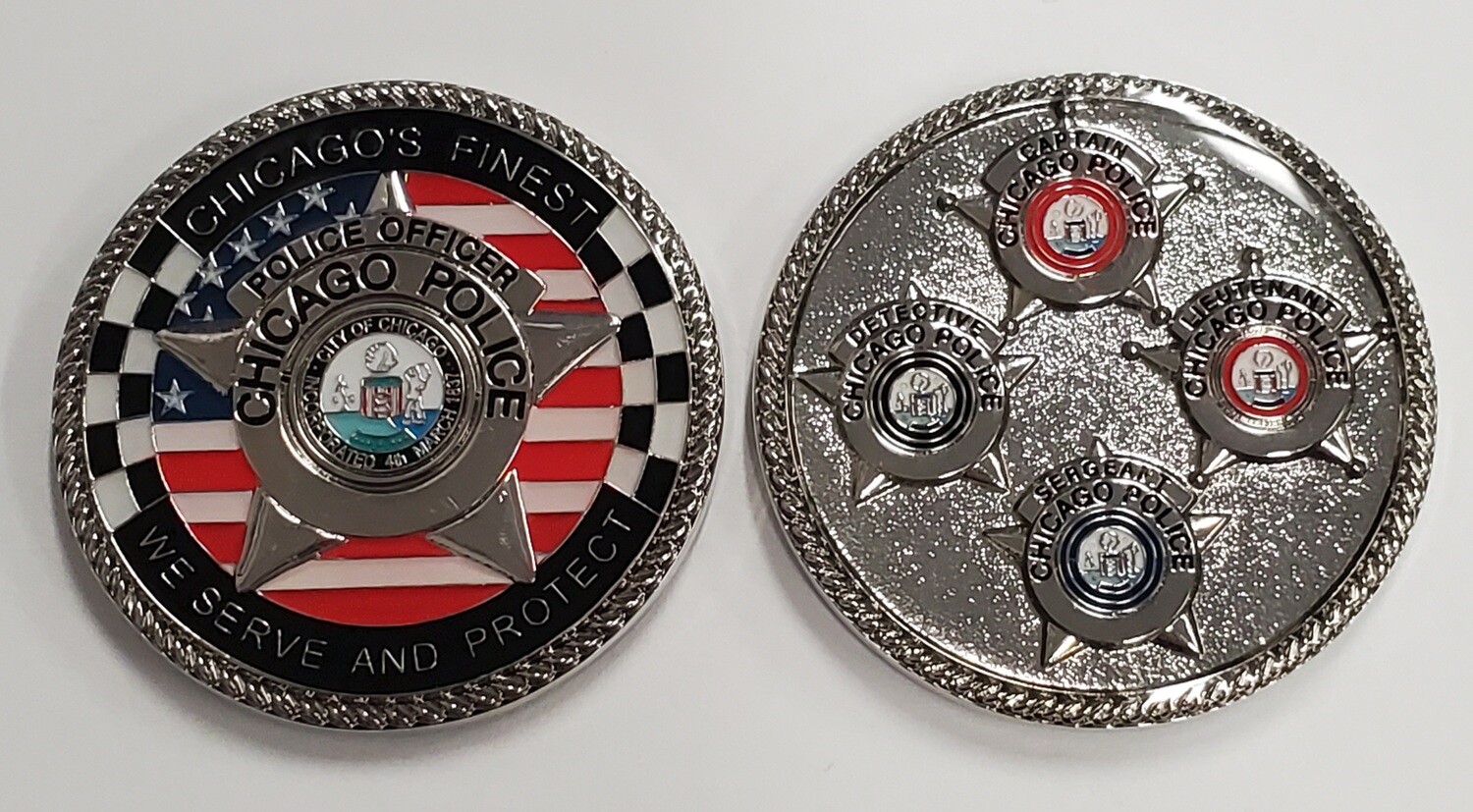 4 RANK CHALLENGE COIN