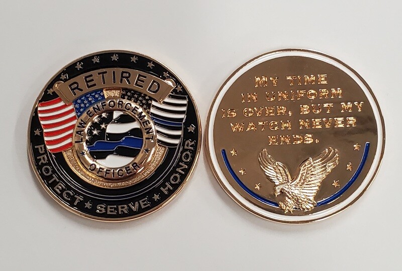 RETRIED CHALLENGE COIN