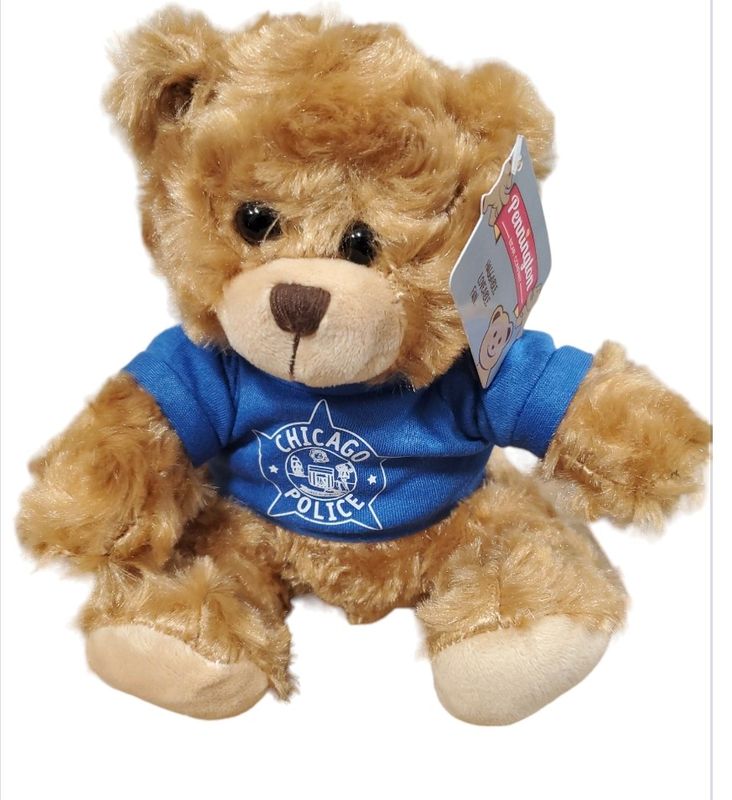 MOCHA TEDDY BEAR WITH CPD SHIRT
