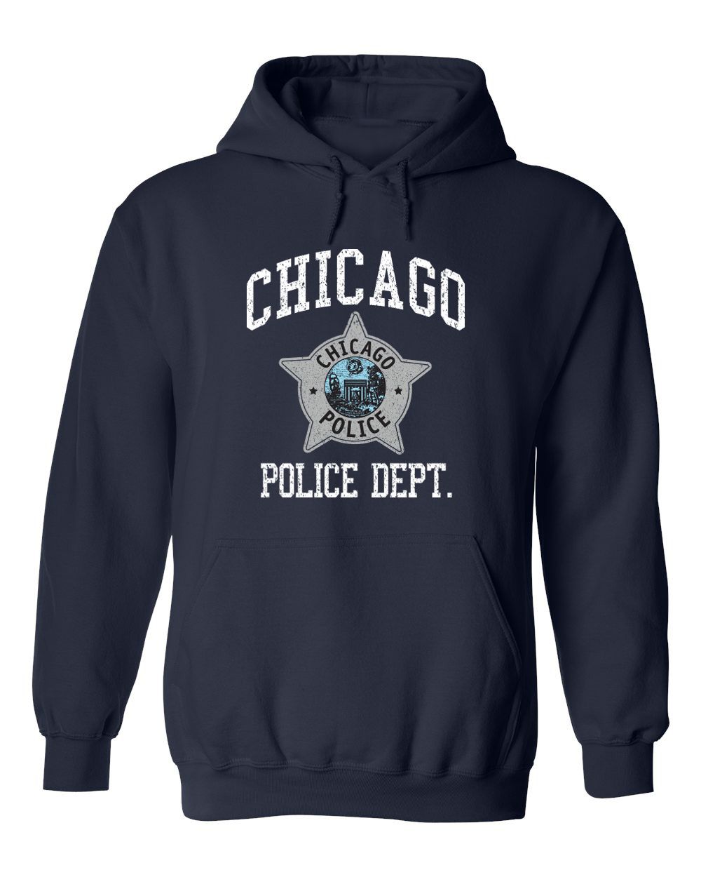 CPD Big Star Navy Blue Hooded Sweatshirt