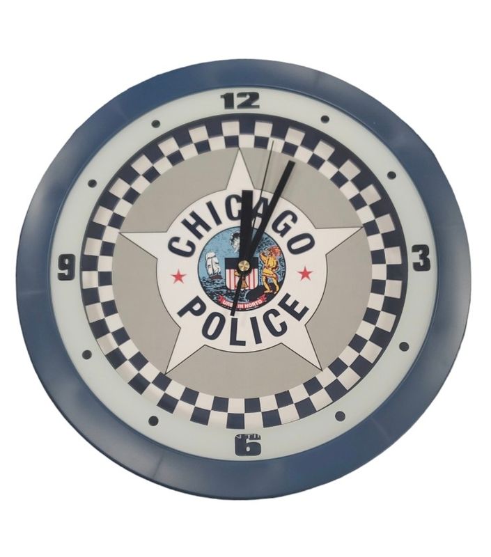 CPD Star With Checkerboard Wall Clock