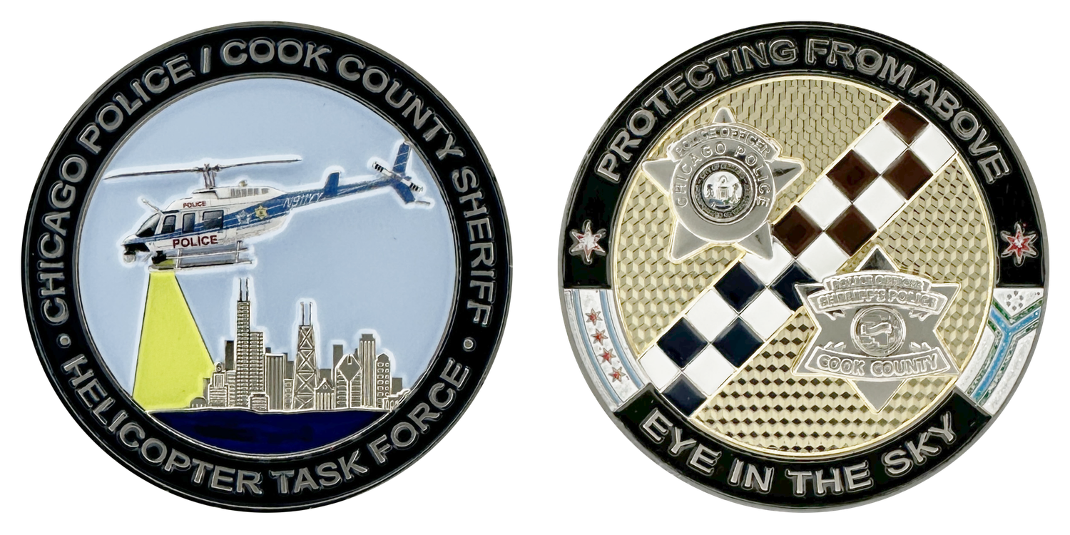 HELICOPTER CHALLENGE COIN