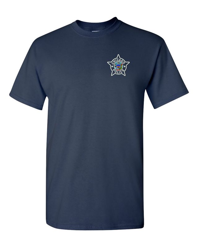 NAVY EMBROIDERED WHITE STAR TEE