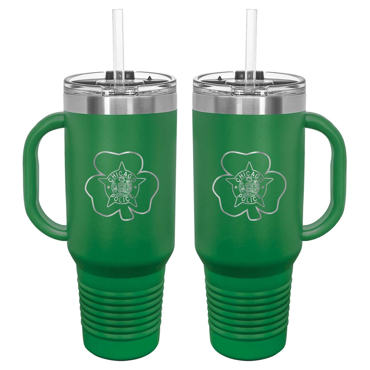CPD Polar Camel 40 oz. Travel Mug with Handle, Straw Included
