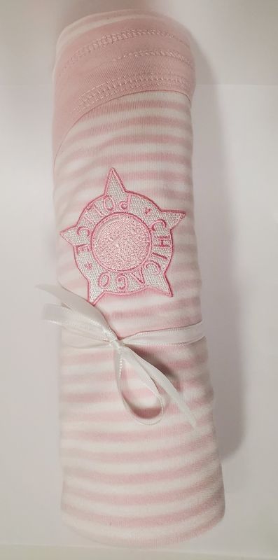 Pink and White Baby  Blanket