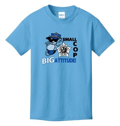 Youth Small Cop Blue Tee