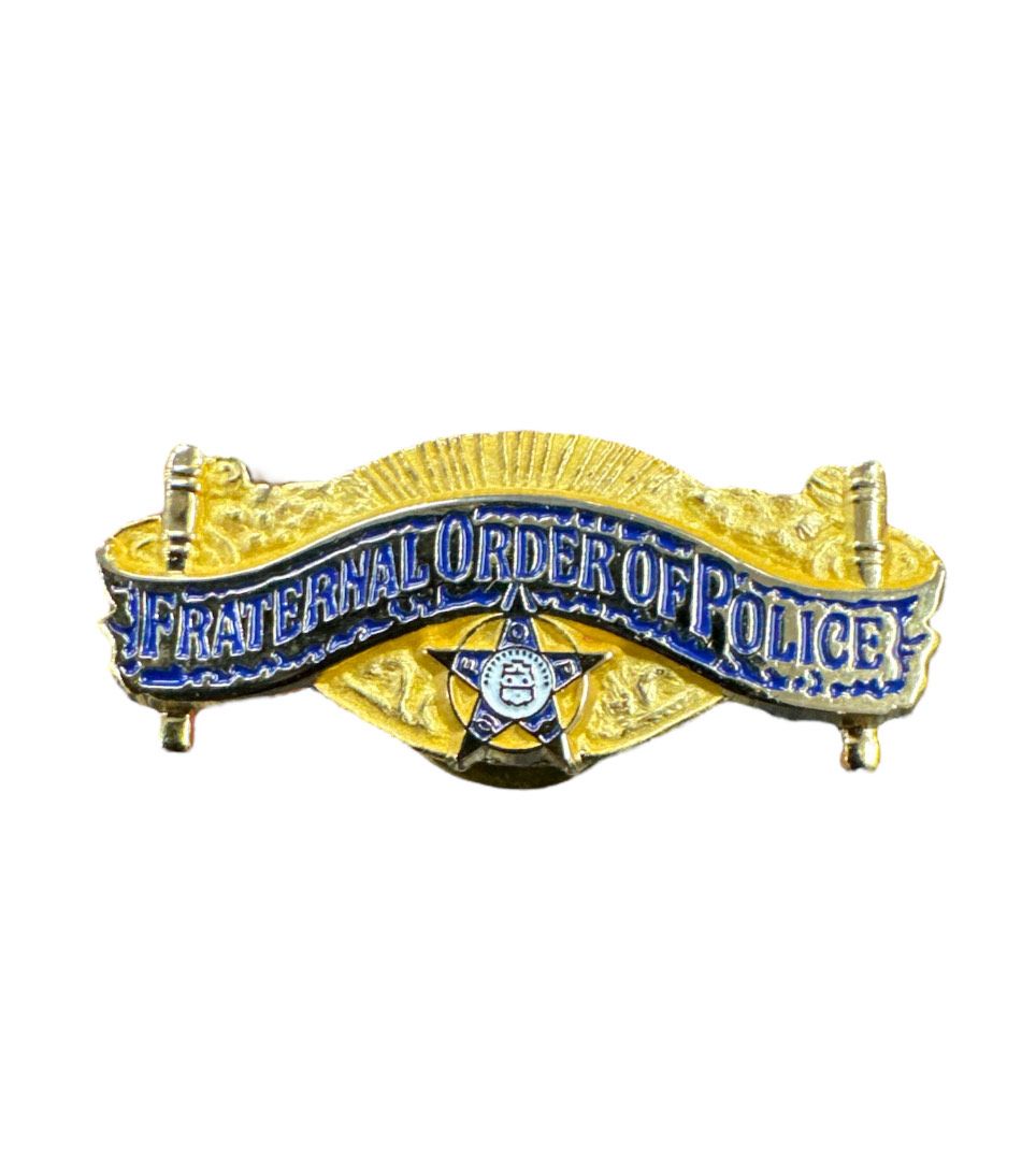 FRATERNAL ORDER OF POLICE SCROLL LAPEL PIN