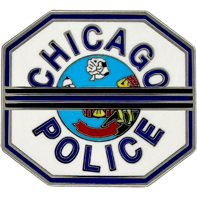CPD PATCH WITH MOURNING BAND LAPEL PIN