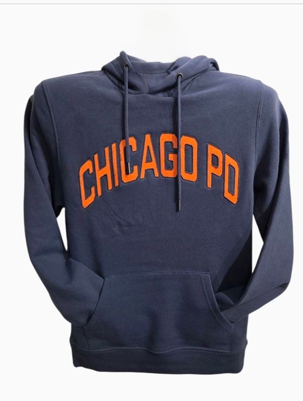 NAVY HOODIE WITH OARNGE CHICAGO PD
