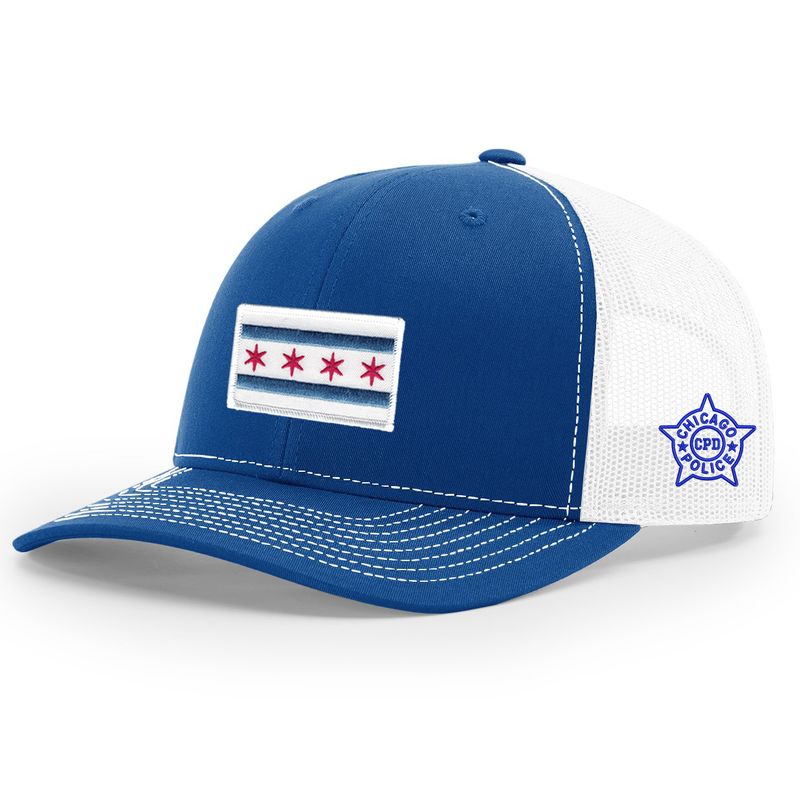 Royal Blue Trucker Cap w/ City Flag