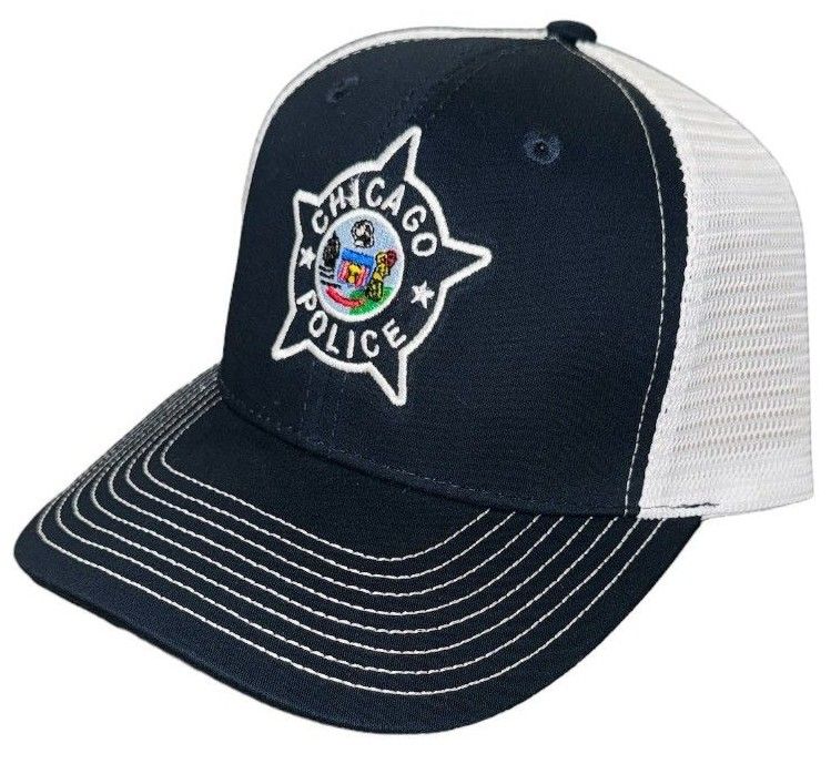 Navy Snapback / white trucker mesh cap