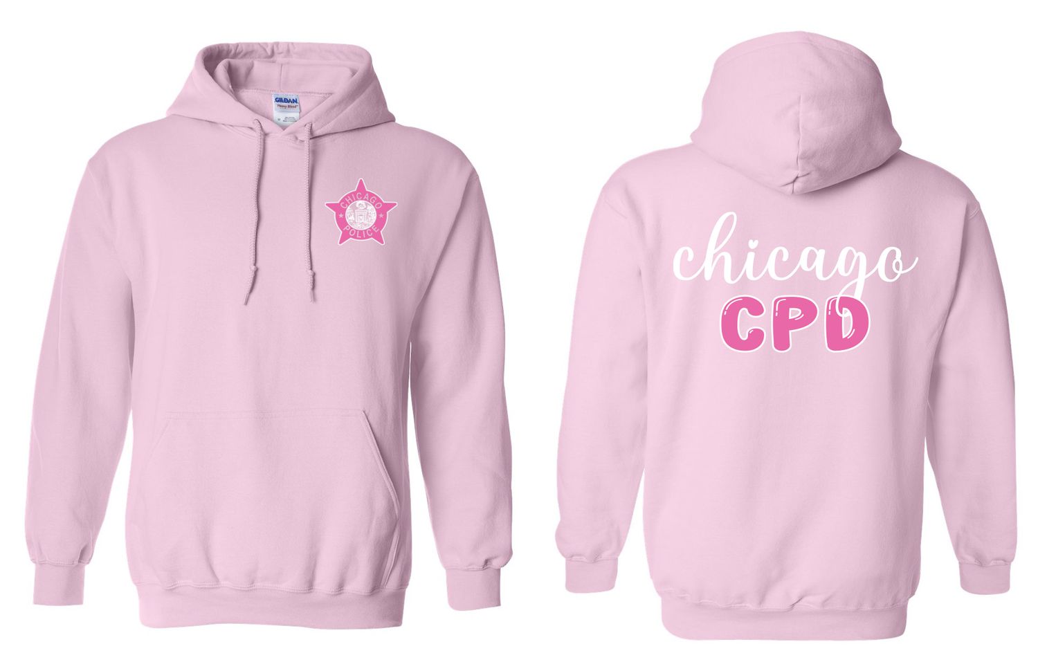 Ladies Pink CPD Hoodie, Size: Small