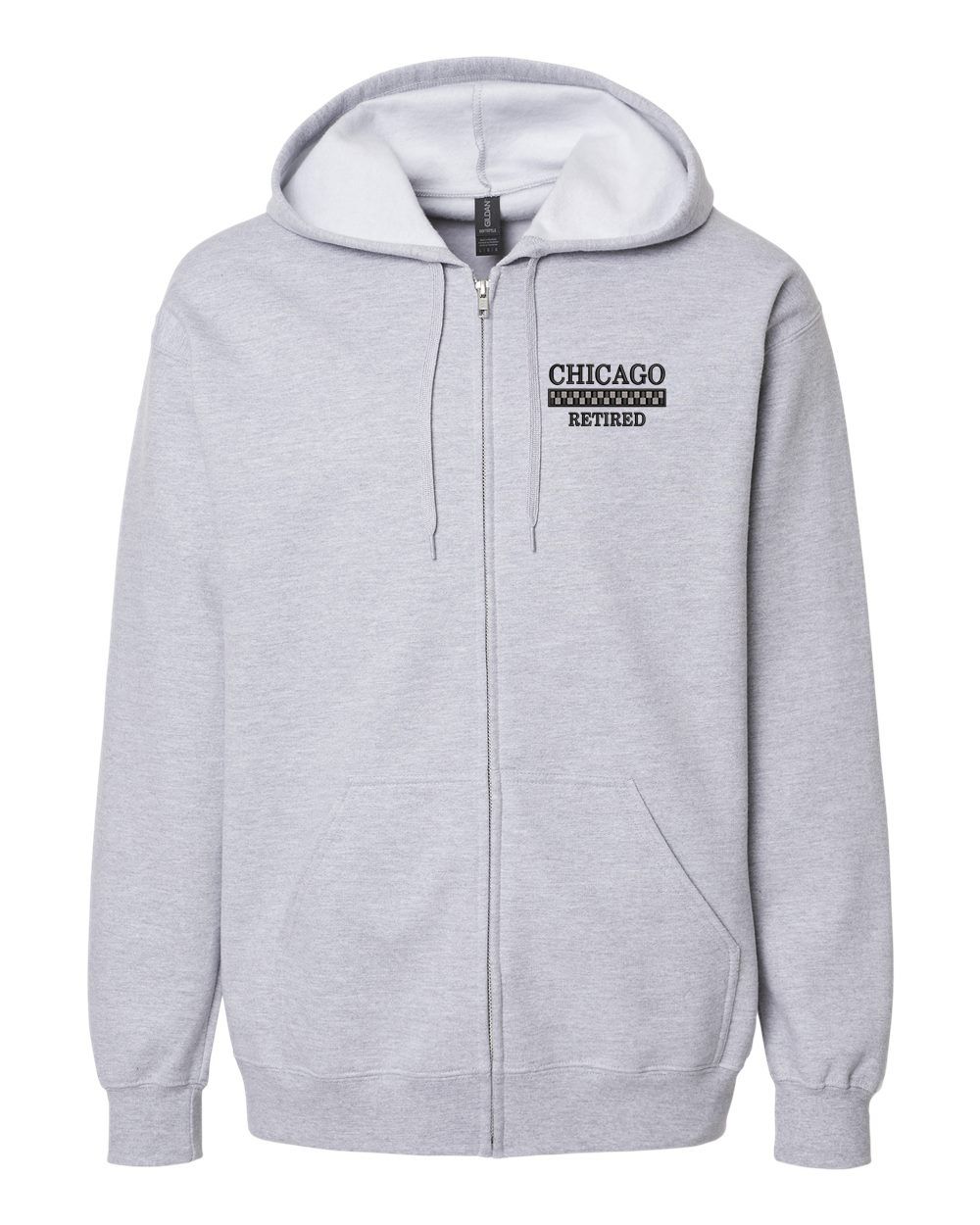 CPD RETRIED FULL ZIP SWEATSHIRT, Size: Small