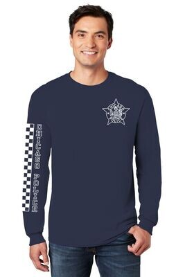 Long Sleeve tee with Checkerboard tee