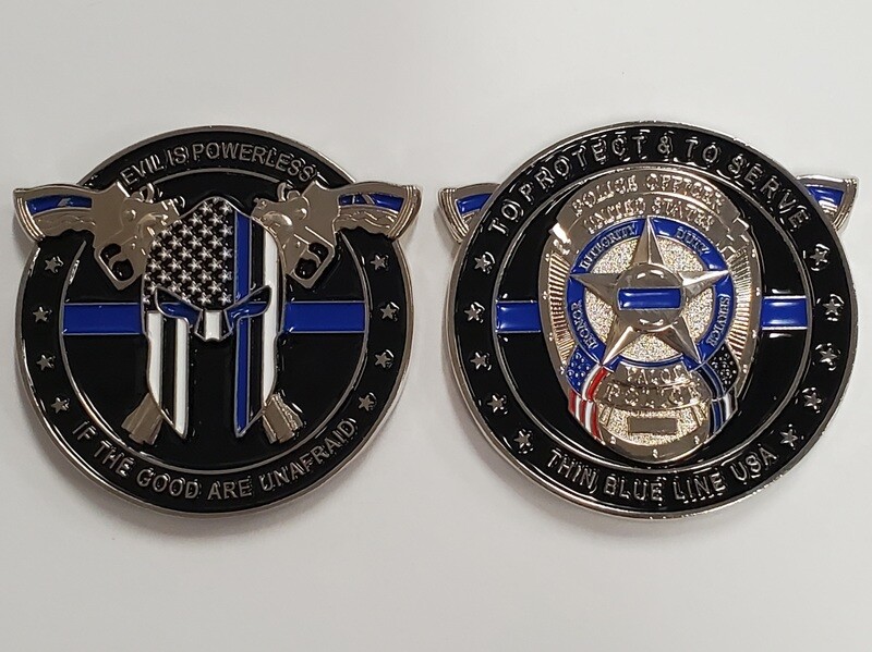 Evil is Powerless Challenge Coin