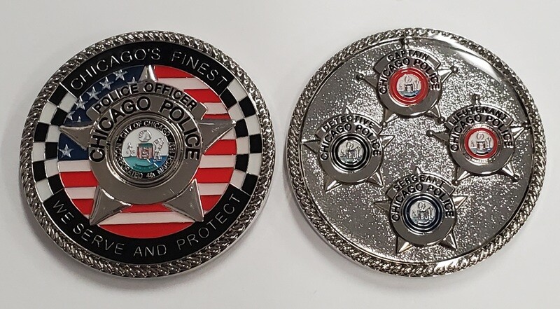 4 Rank Challenge Coin