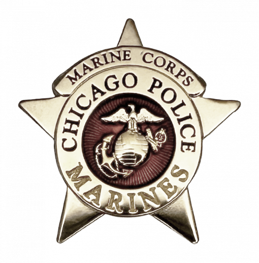 MARINE CORP CHICAGO POLICE LAPEL PIN
