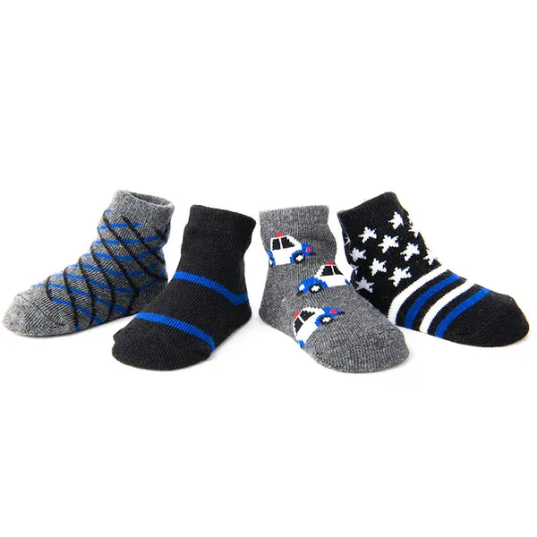 BABY THIN BLUE LINE SOCKS (4 PACK)