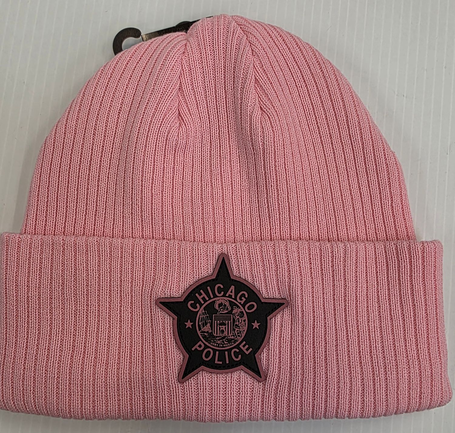 Pink Cuffed Knit with Black and Pink CPD Patch