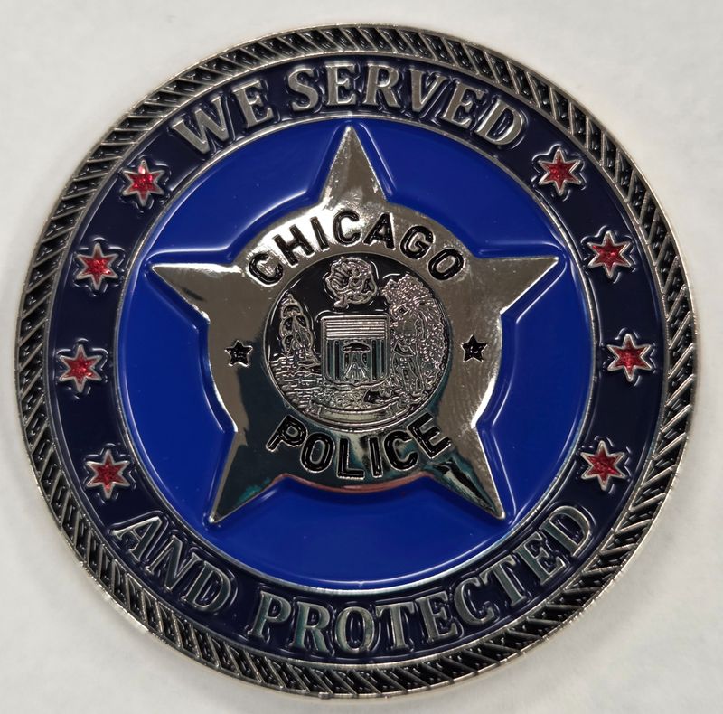 RETIRED CHICAGO POLICE CHALLENGE COIN