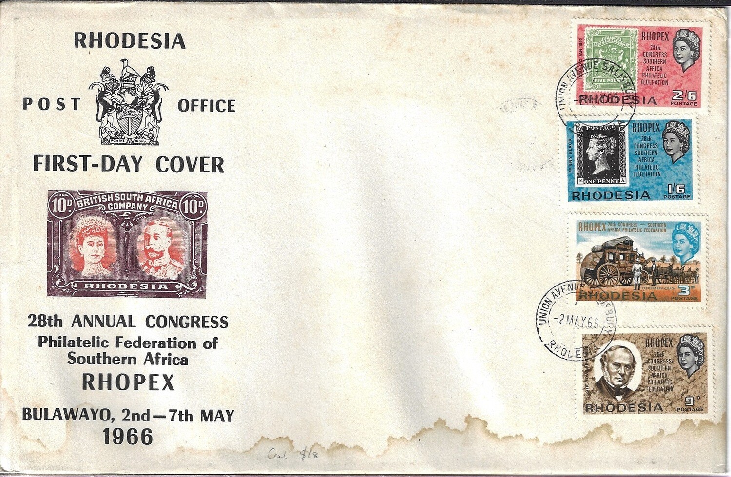 Rhodesia - RHOPEX 1967