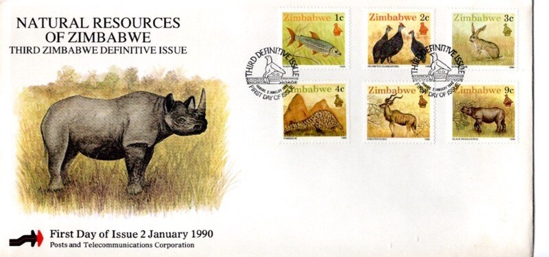 Zimbabwe - 3rd Definitive Issue 1990 (Natural Resources)