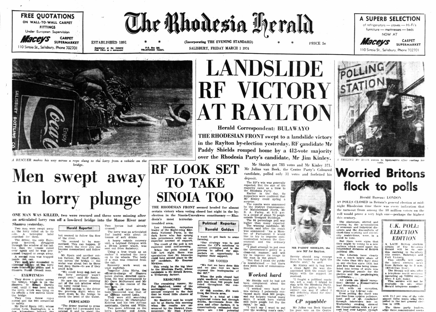 Rhodesia Herald - 1 March 1974