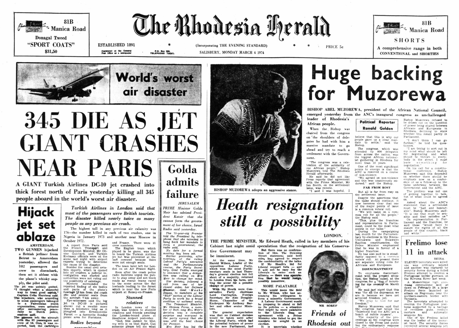 Rhodesia Herald - 4 March 1974