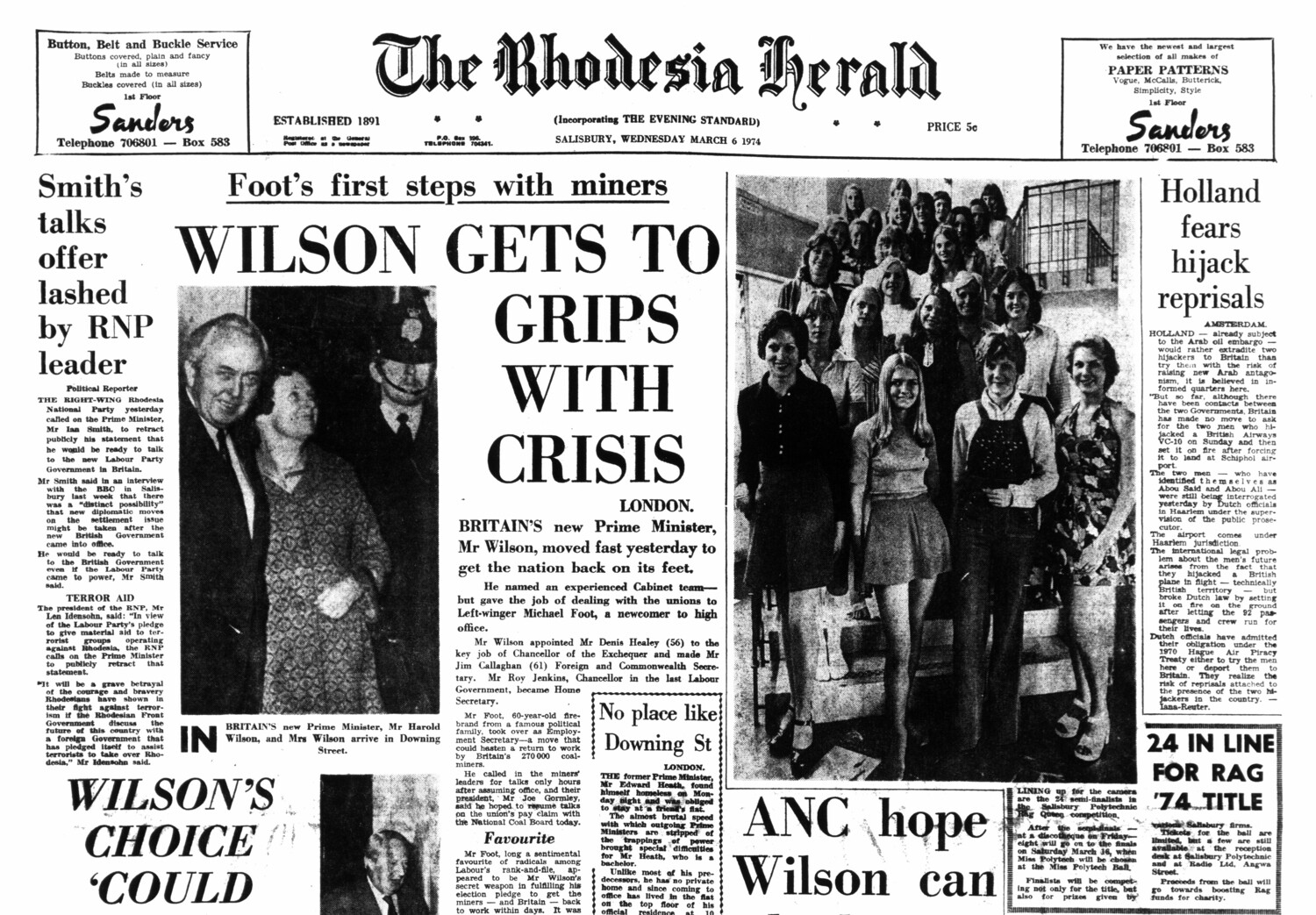 Rhodesia Herald - 6 March 1974