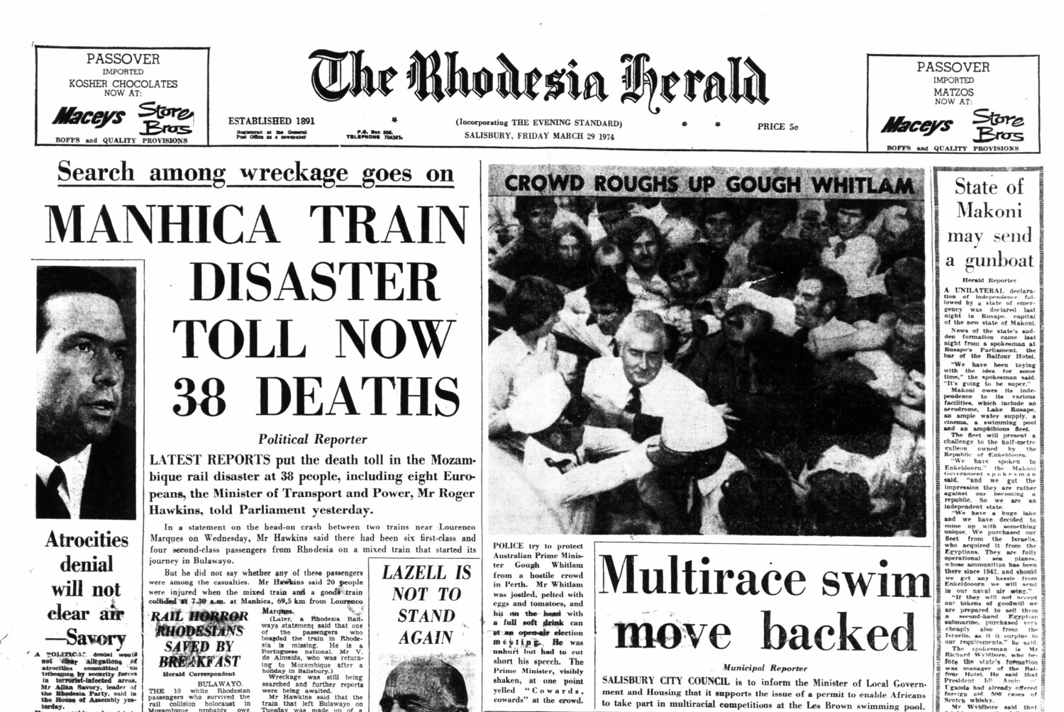 Rhodesia Herald - 29 March 1974