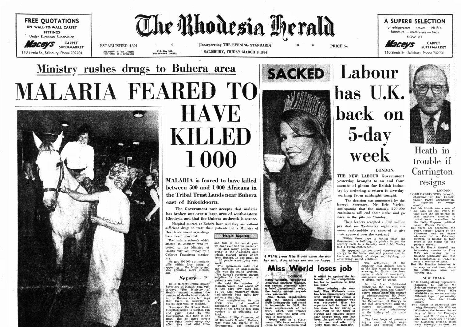 Rhodesia Herald - 8 March 1974