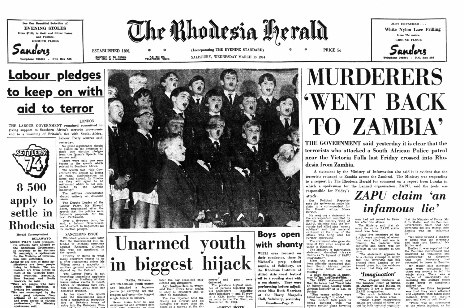 Rhodesia Herald - 13 March 1974