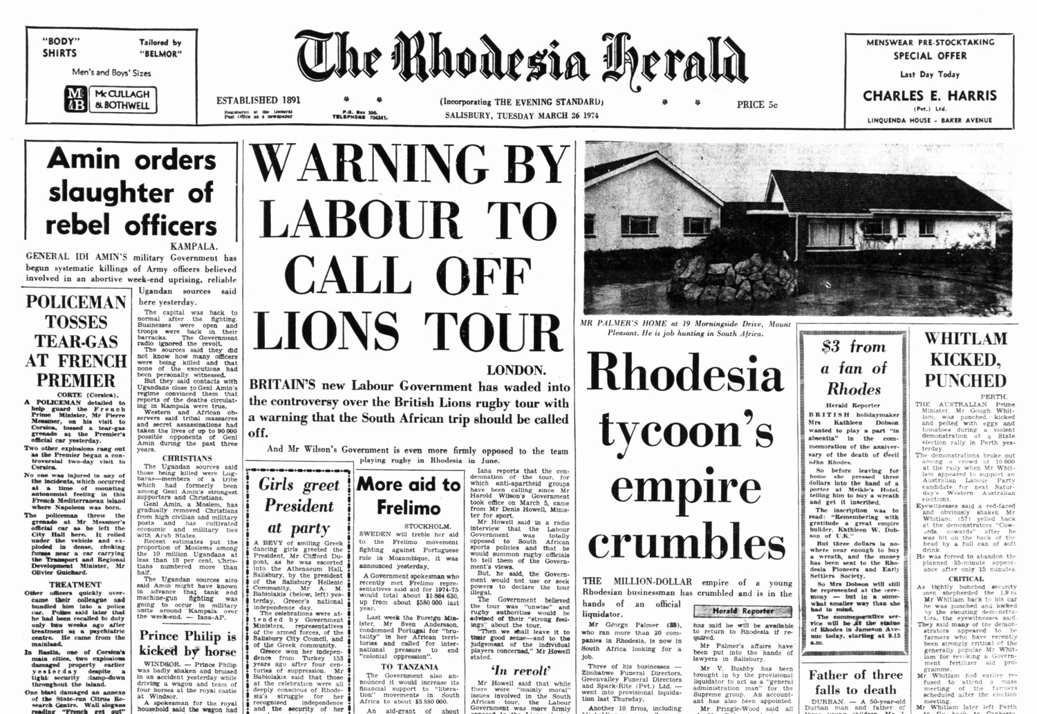 Rhodesia Herald - 26 March 1974