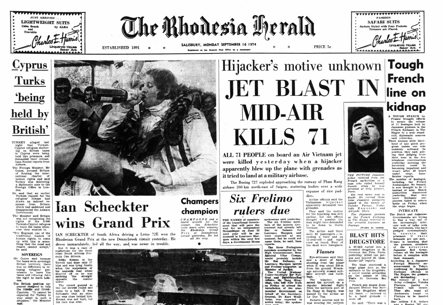 Rhodesia Herald - 16 September 1974