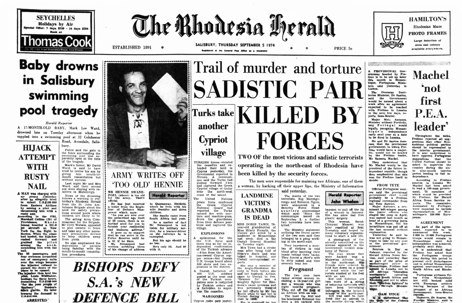 Rhodesia Herald - 5 September 1974