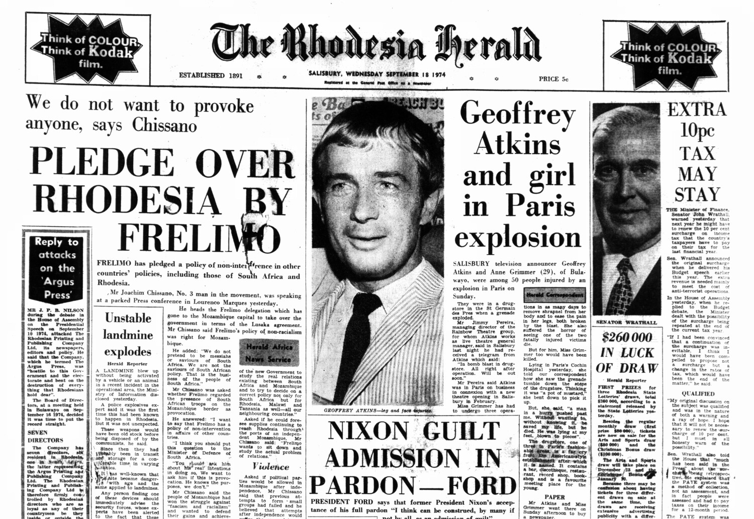 Rhodesia Herald - 18 September 1974