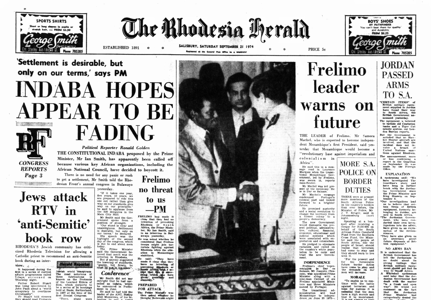 Rhodesia Herald - 21 September 1974