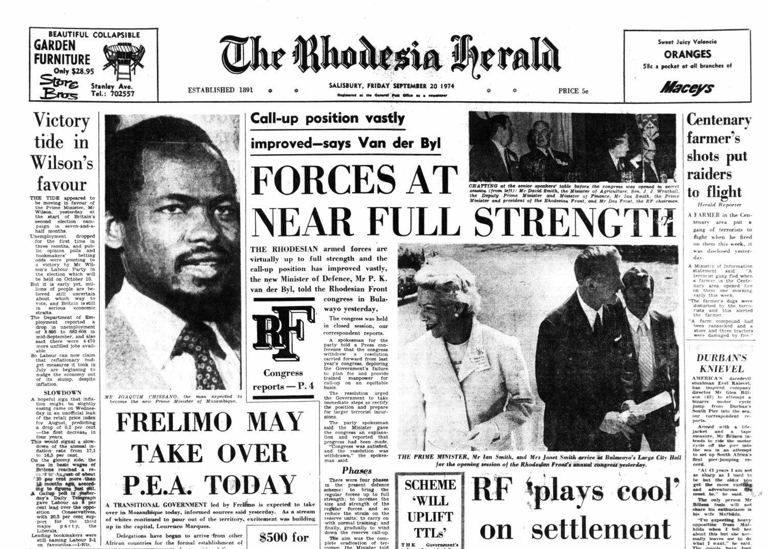 Rhodesia Herald - 20 September 1974