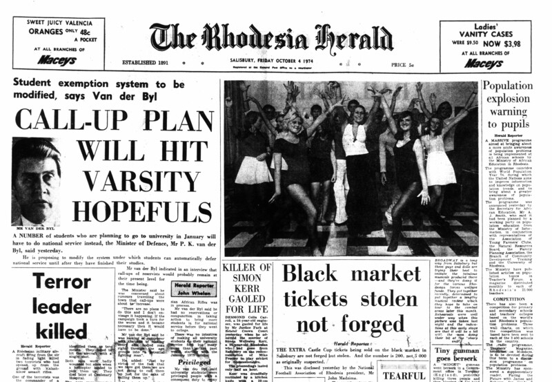 Rhodesia Herald - 4 October 1974