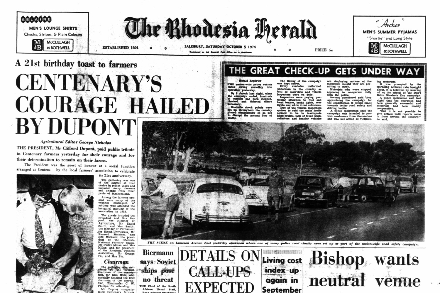 Rhodesia Herald - 5 October 1974