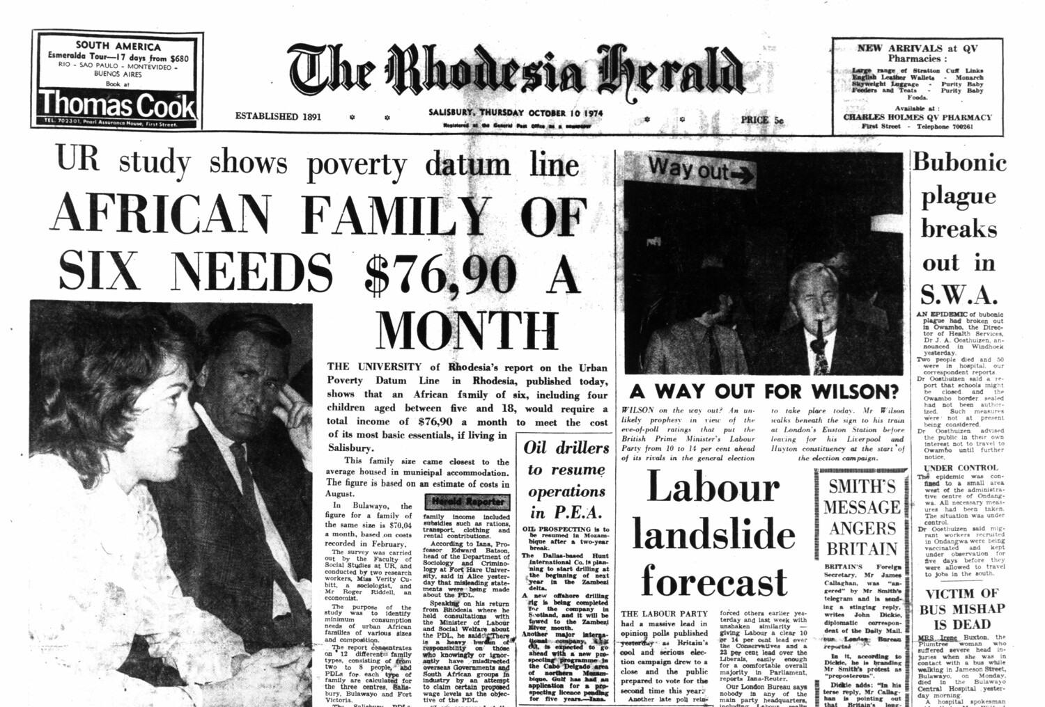 Rhodesia Herald - 10 October 1974