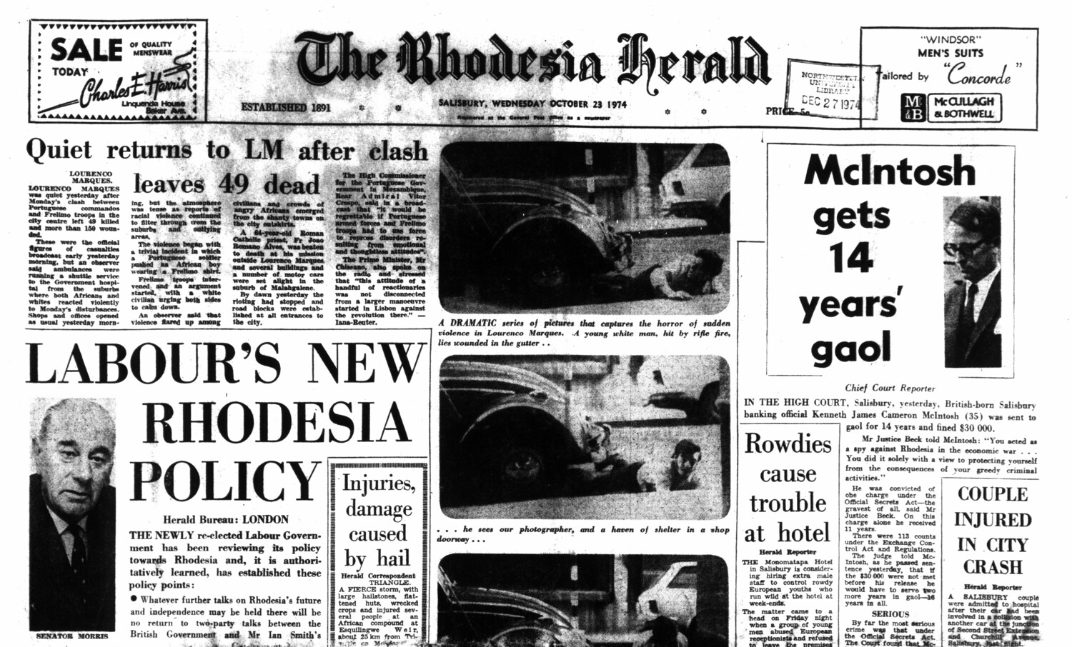 Rhodesia Herald - 23 October 1974