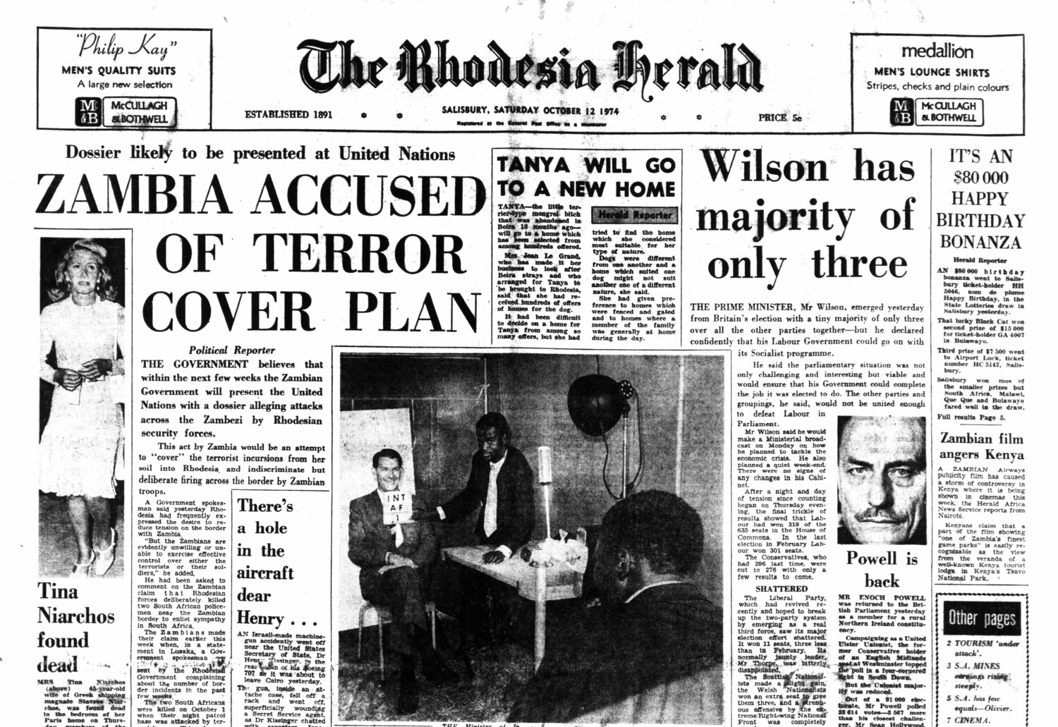 Rhodesia Herald - 12 October 1974