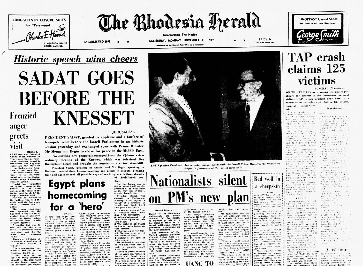 Rhodesia Herald -21 November 1977